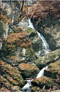 1910 SUNDERLAND Mount Toby Roaring Brook Cascade Massachusetts Postcard EO