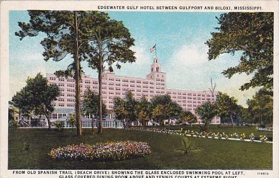 Mississippi Biloxi Edgewater Gulf Hotel Between Gulfport And Biloxi