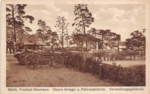 BR37801 Stadt Freibad Wannsee obere anlage u fahrradstande moto motorbick