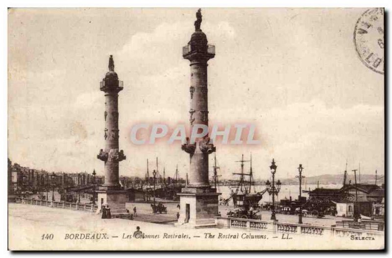 Bordeaux Old Postcard The rostral columns