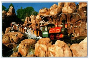 Disneyland Big Mountain Railroad Splashin Rip Roarin Fun Anaheim CA Postcard 