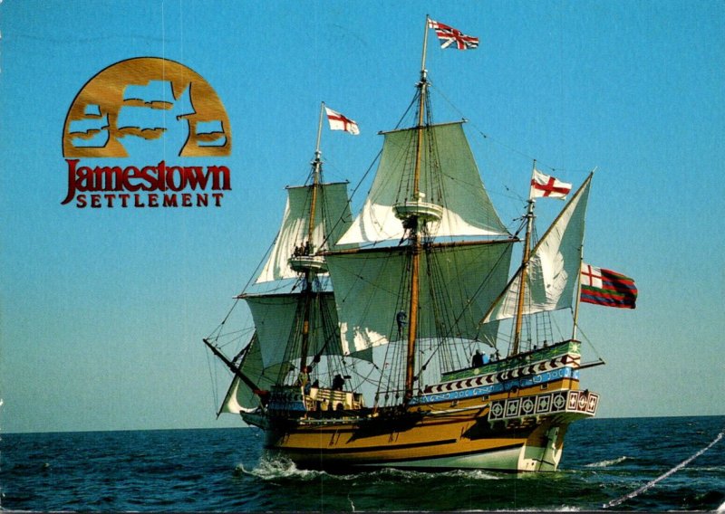 Ships Susan Constant Under Sail Jamestown Settlement Virginia