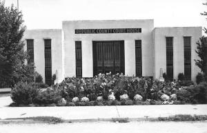 Belleville Kansas Court House Real Photo Antique Postcard K53658