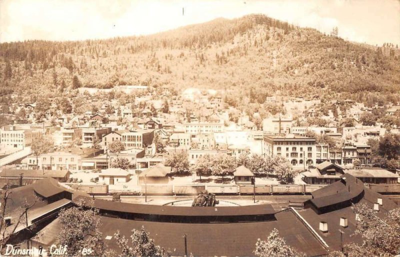 Dunsmuir California Panoramic View Railroad Real Photo Postcard AA18252
