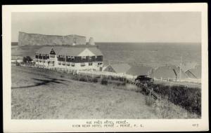 canada, PERCÉ, Quebec, View near Hotel Percé (1950s) RPPC