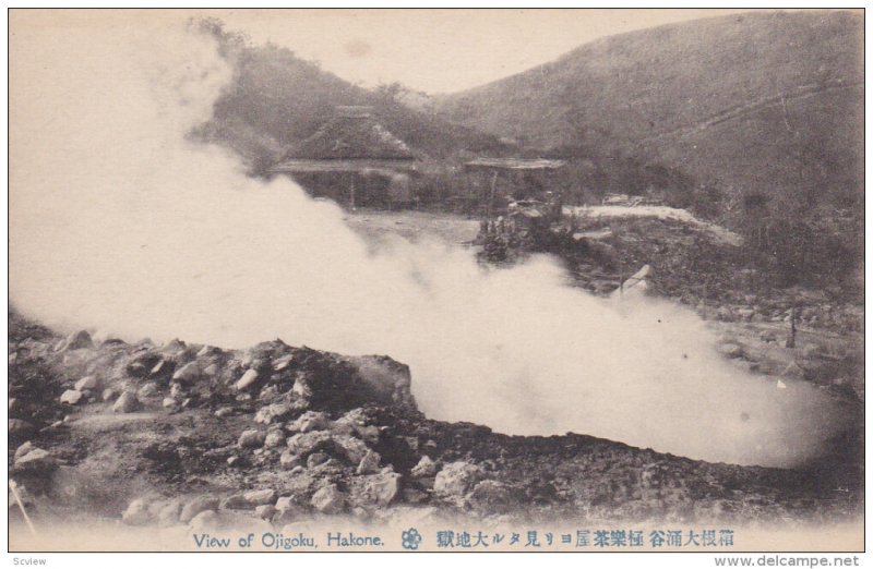 HAKONE, Japan, 1900-1910´s; View of Ojigoku