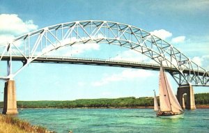 USA The Bourne Bridge Cape Cod Massachusetts Chrome Postcard 04.03