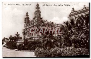 Old Postcard Monte Carlo Casino and the Theater