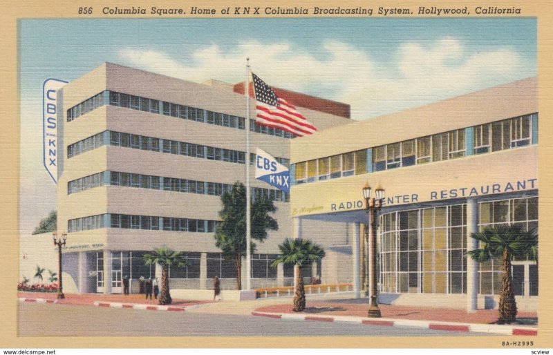 HOLLYWOOD , California , 30-40s ; KNX CBS Broadcasting STation