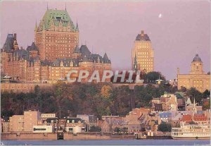 Postcard Modern Quebec Le Chateau Frontenac perched on Cap Diamant overlookin...