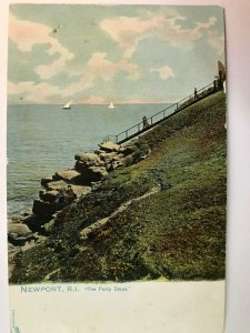 Vintage Postcard 1901-1907 The Forty Steps Newport Rhode Island