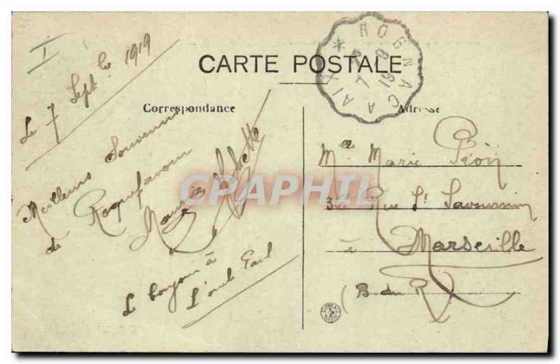 Old Postcard Environs of Aix en Provence Aqueduct Roquefavour