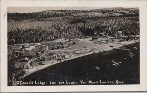 RPPC Postcard O'Connell Lodge Lac des Loups Via Mont Laurier Quebec Canada