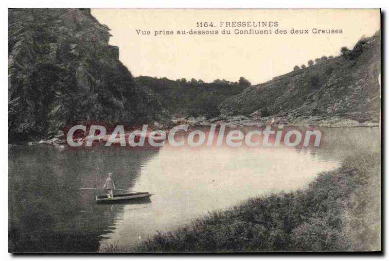 Old Postcard Fresselines Vue Prize AT Bottom Of Confluence Of Two Hollow