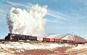 Vintage Postcard Union Pacific 4006 Big Boy Working on Snow Sherman Hill Wyoming