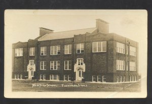 RPPC FLANDREAU SOUTH DAKOTA SD HIGH SCHOOL VINTAGE REAL PHOTO POSTCARD