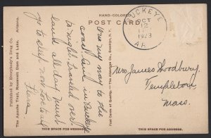 AZ Roosevelt Dam and Lake The Apache Trail pm1923 Everybody's Drug Store DB