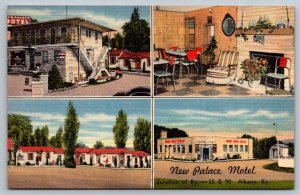 Albany  Kentucky  New Palace Motel   Postcard  1955