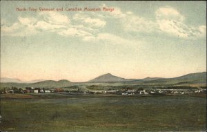 North Troy Vermont VT Birdseye View 1900s-10s Postcard