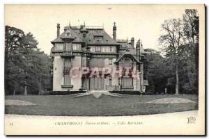 Old Postcard Champrosay Villa Kermina