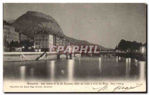 Old Postcard Grenoble Quays And St Eynard