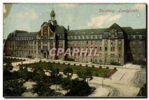 Old Postcard Duisburg Landgericht