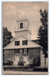 1947 Union Congregational Church Peterborough New Hampshire NH Posted Postcard 