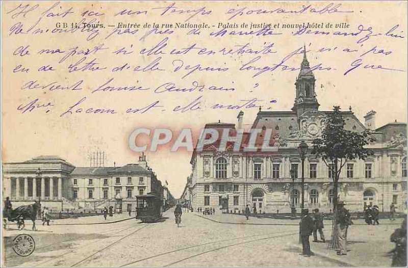 Old Postcard Tours Entree National Street Courthouse and New Tram City Hall