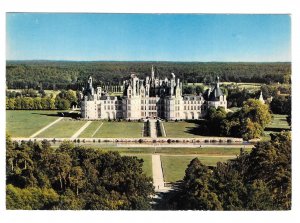 France Chateau de la Loire Chambord Birds Eye View Artaud Freres 4X6 Postcard