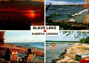 Canada Alberta Lesser Slave Lake Provincial Park Multi View Of Slave Lake