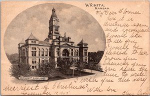 Court House, Wichita KS Undivided Back c1905 Vintage Postcard O75