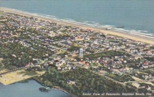 Florida Daytona Aerial View Of Peninsula Curteich