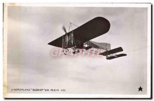 Old Postcard Jet Aviation Bleriot Airplane in flight