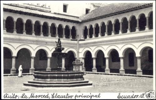 ecuador, QUITO, El Merced, Claustro Principal 40s RPPC