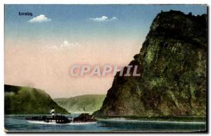 Old Postcard Loreley Boats