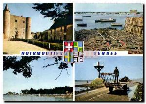 Postcard Modern Ile Noirmoutier Chateau Xi century the Port of Herbaudiere Be...