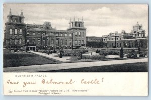 Woodstock Oxfordshire England Postcard Blenheim Palace 1901 County Tuck Art