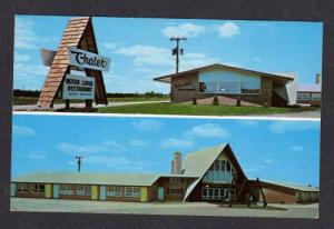 MI Chalet MOTEL LODGE GAYLORD MICHIGAN POSTCARD PC