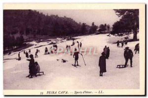 Postcard Old Peira Cava sports & # 39Hiver Luge