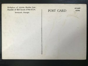 Vintage Postcard 1907-1915 Girl Scouts Juliette Gordon Lowe House Savannah GA