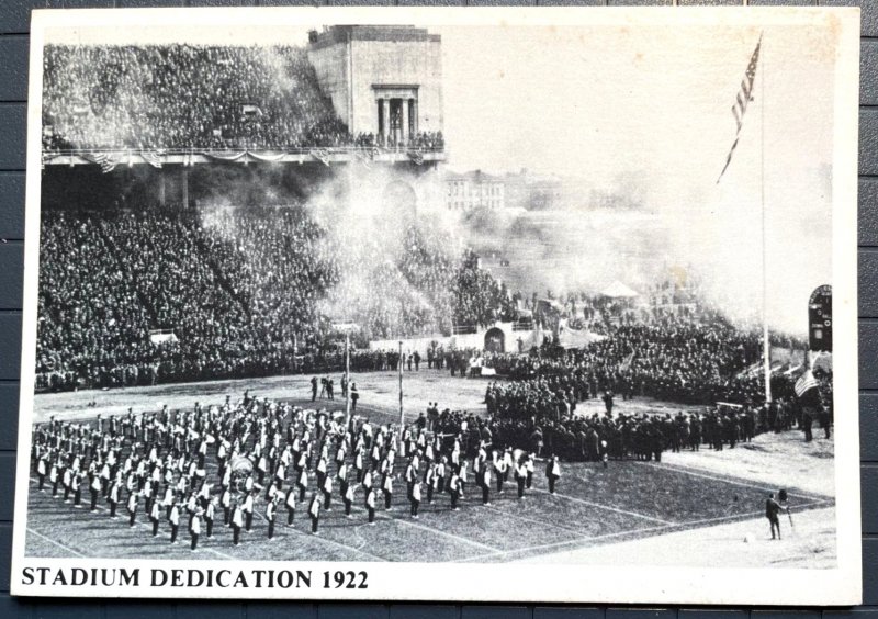 Vintage Postcard 1922 Stadium Dedication Ohio State University (1970 Repro) 