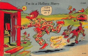 C-646 Ray Walters Comic Outhouse Humour Curt Teich Postcard