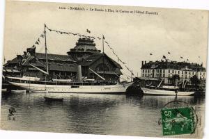 CPA St-MALO-Le Bassin a Flot le Casino et l'Hotel Franklin (265801)