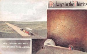 Liverpool England Wapping Tunnel Interior Travel Ad Postcard AA54550