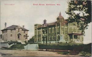 Postcard Court House Kewaunee WI