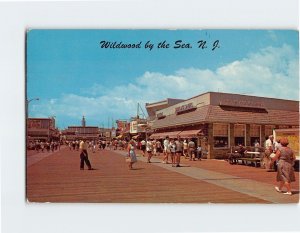 Postcard Looking Toward Playland From Wildwood Ave., Wildwood By The Sea, N. J.