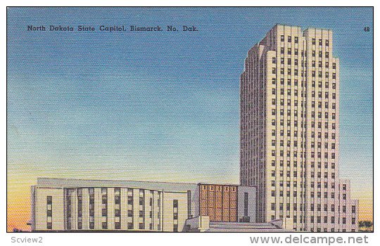 North Dakota State Capitol, Bismarck, North Dakota, 1930-1940s