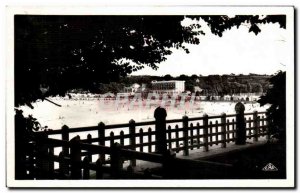 Old Postcard Perros Guirec View of the beach taking the Rose Garden