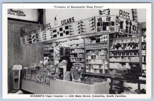 ECKERD'S CIGAR COUNTER*DRUG STORE INTERIOR*COLUMBIA SOUTH CAROLINA*PIPES*MAIN ST