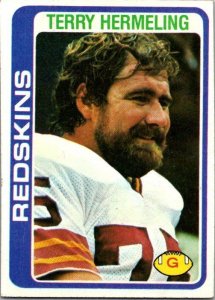 1978 Topps Football Card Terry Hermeling Washington Redskins sk7430